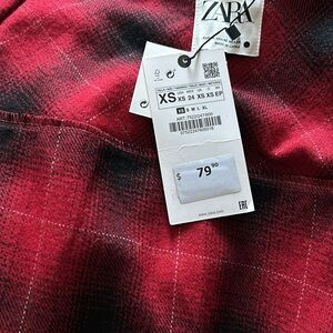 ZARA PLAID SHIRT BNWT